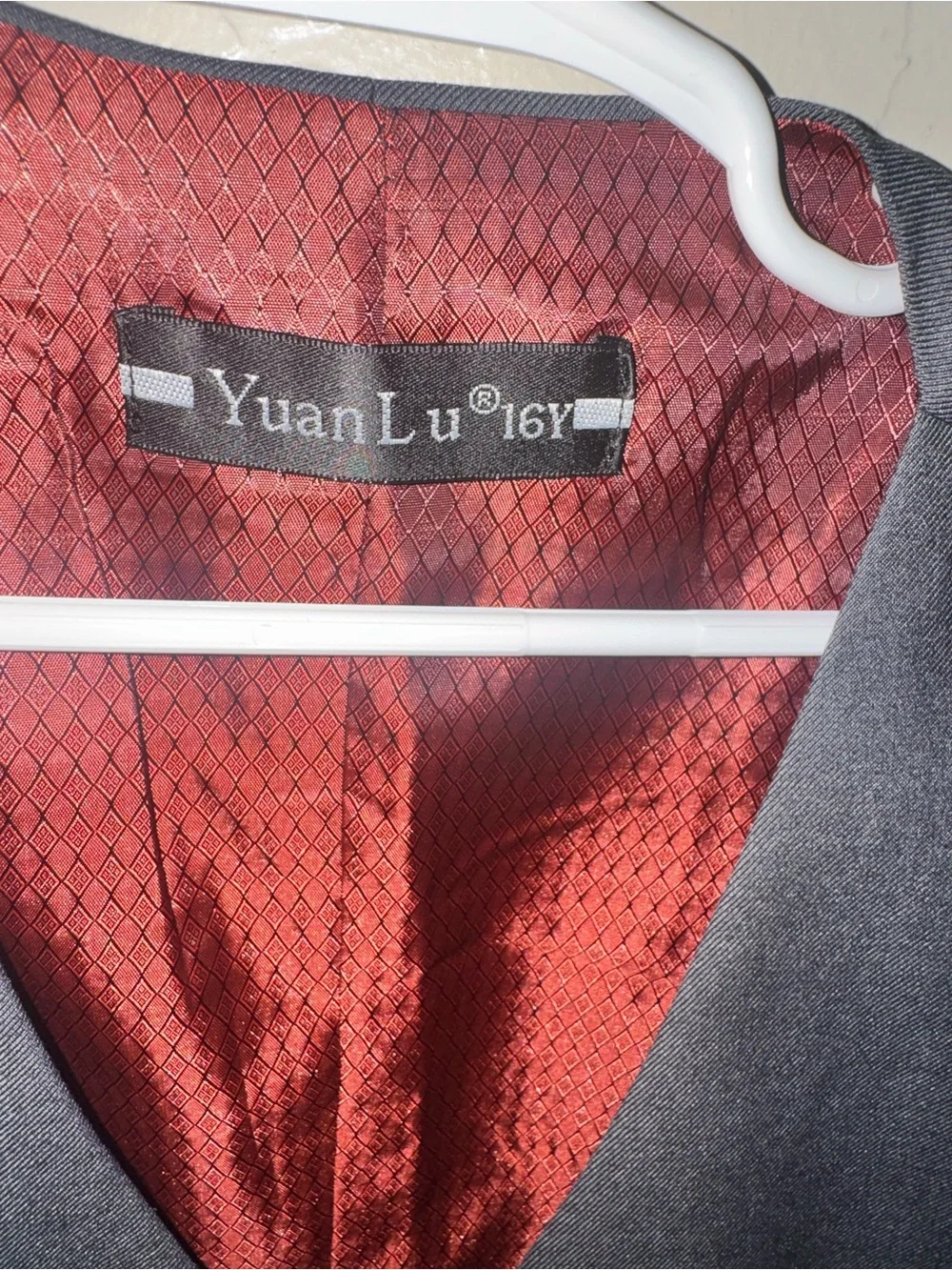 Gray Boy’s Two-Button Blazer/Vest/Pants Suit